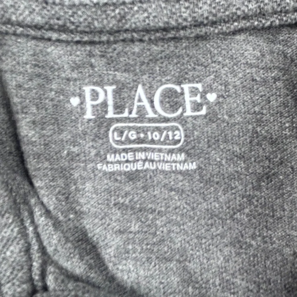 The Childrens Place Girls Grey Polo Dress Short Sleeve Ruffle Size L 10/12 - Picture 4 of 6